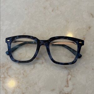 Peepers Blue Tortoise Shell with gold sides readers +2.00 Glasses